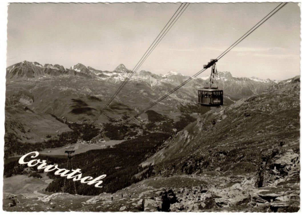 Ansichtskarten: Silvaplana - Luftseilbahn Corvatsch – Gebraucht aus Binningen von Mountainrider