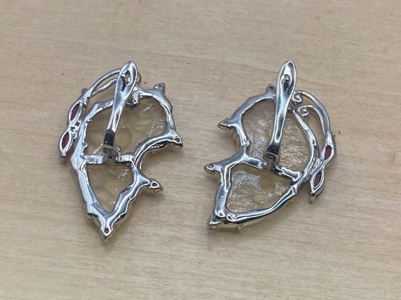 Orecchini pendenti & Orecchini a lobo: Traum Ohrstecker Schmetterling mit Citrin in SS – Nuovo (secondo la descrizione) da Luzern venduto da S.Kern01 4