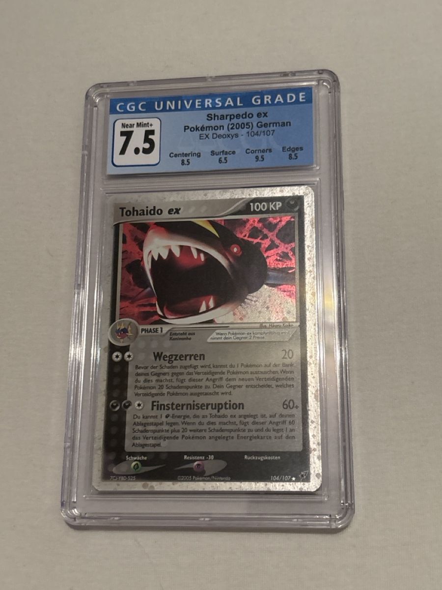 Pokémon Carte collezionabili: Pokémon Sharpedo EX Deoxys 104/107 German CGC 7.5 – Nuovo (secondo la descrizione) da Widnau venduto da Cardshop_Schweiz
