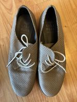 Lili Mill Schnürschuhe Gr. 38 Leder grau Schuhe Damen