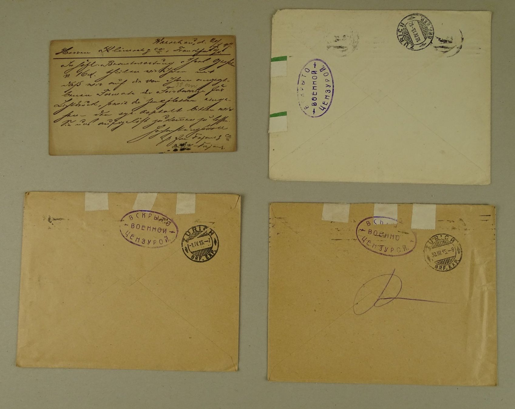 Tous les timbres: RUSSLAND, 8 ÄLTERE BRIEFE/KARTEN – D'occasion à Grüningen par Kartensammler 1