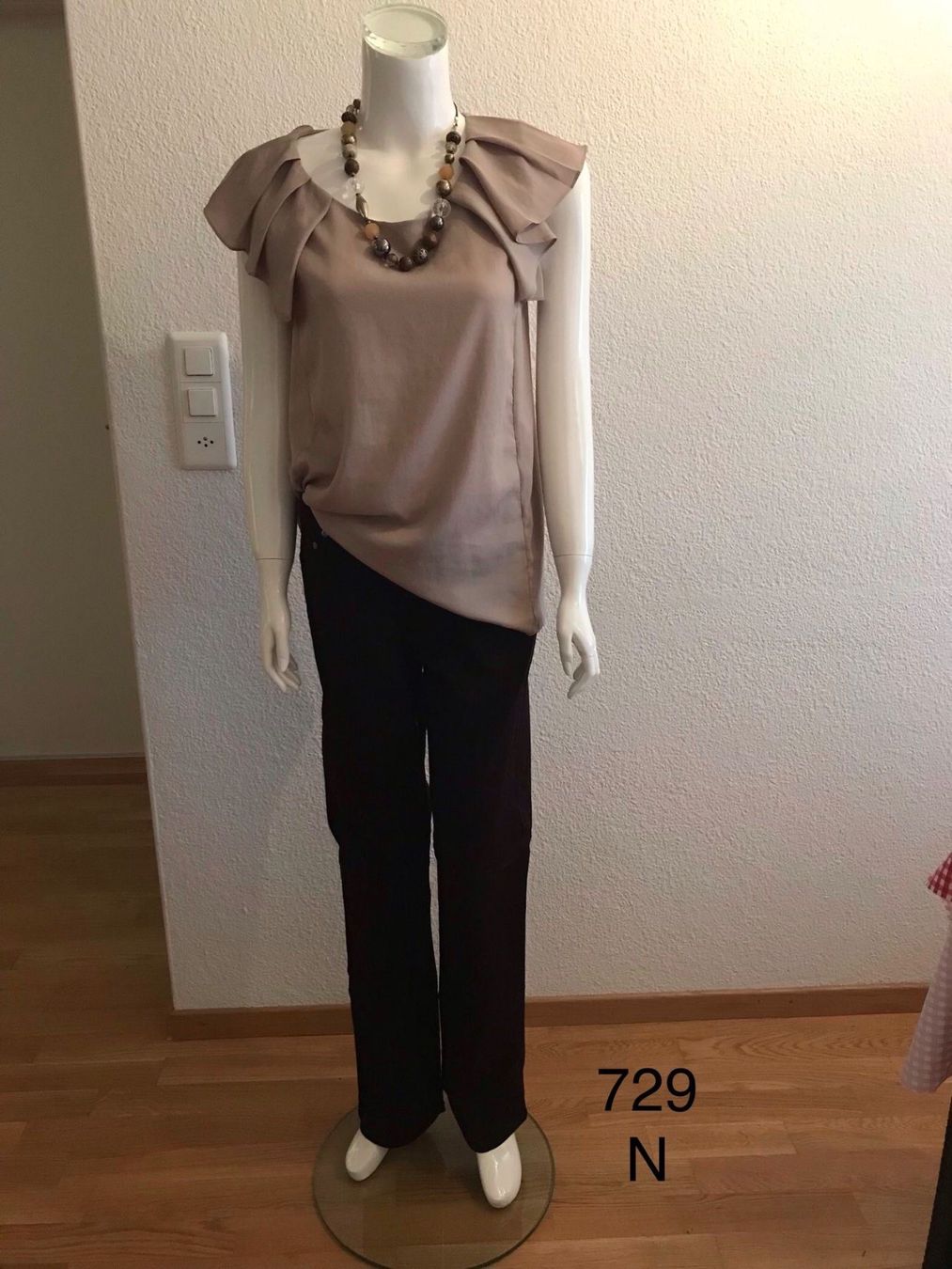 Pantaloni: Dunkelbraune Hose Neu Gr 46 – Usato da Wettingen venduto da Goldstein_AG 3