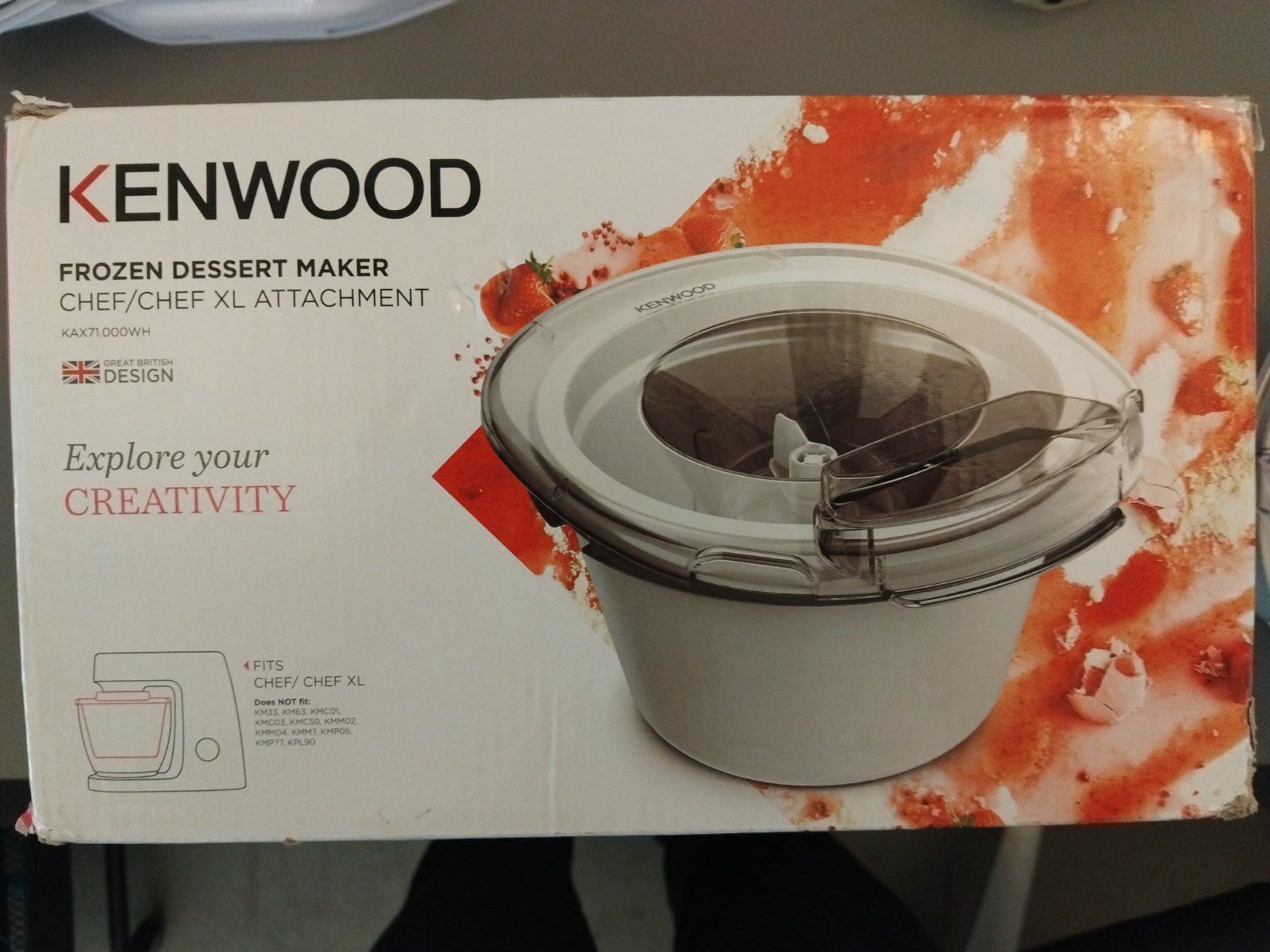 Kenwood Glacegerät AT956B zu Chef, Weiss (Neuf (Voir description)) à ...