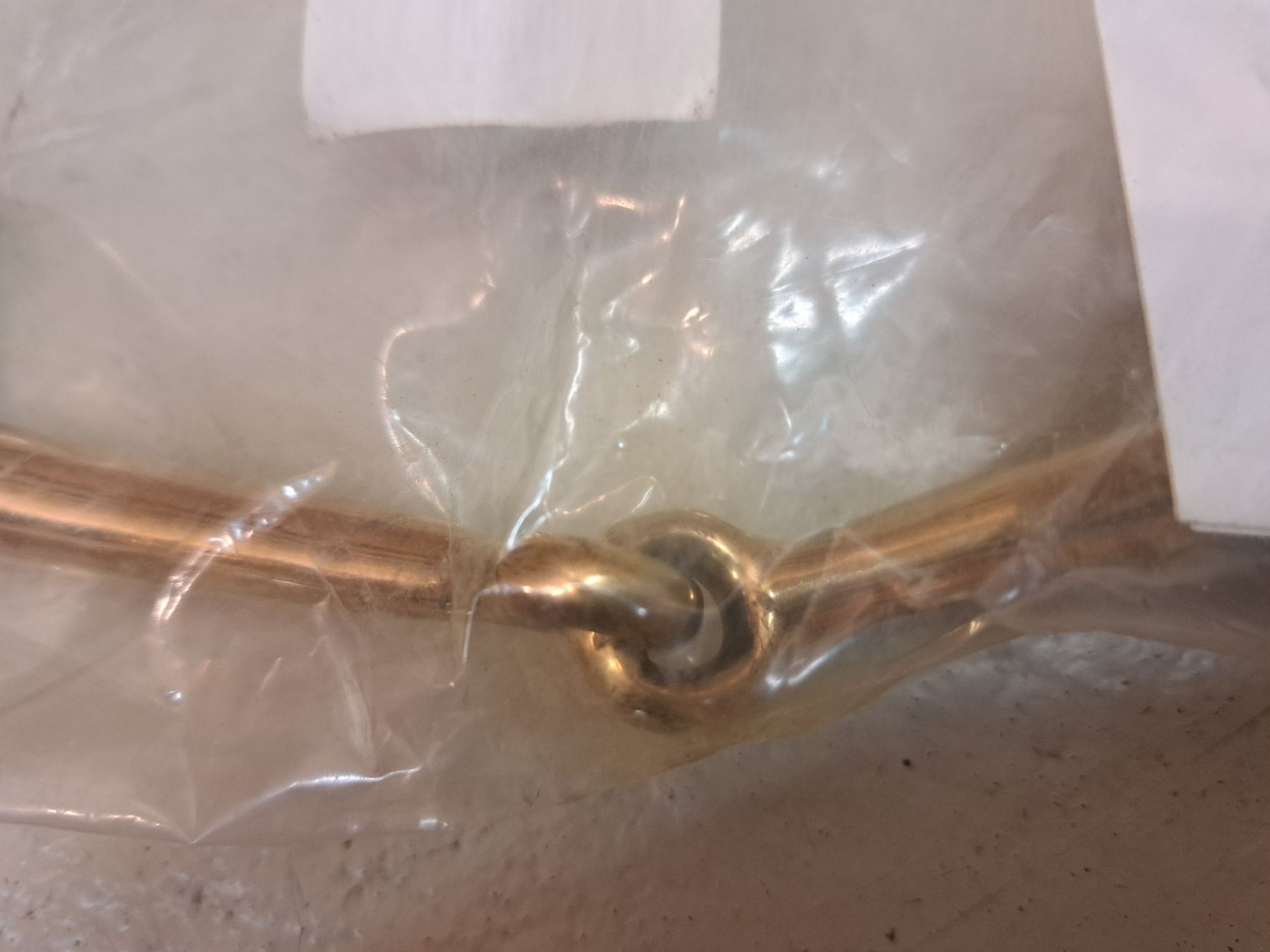Briglie & Cavezze: Olivenkopftrense, einfach gebrochen, 14.5 cm, goldfarben – Nuovo e nell'imballaggio originale da Winikon venduto da nic_2kjk 2