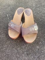 Scholl Original Holzclogs / Pantoletten – Made in Italy – Gr