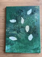 Abstraktes Bild Strukturrelief  60x80 „ Leaf Dance“