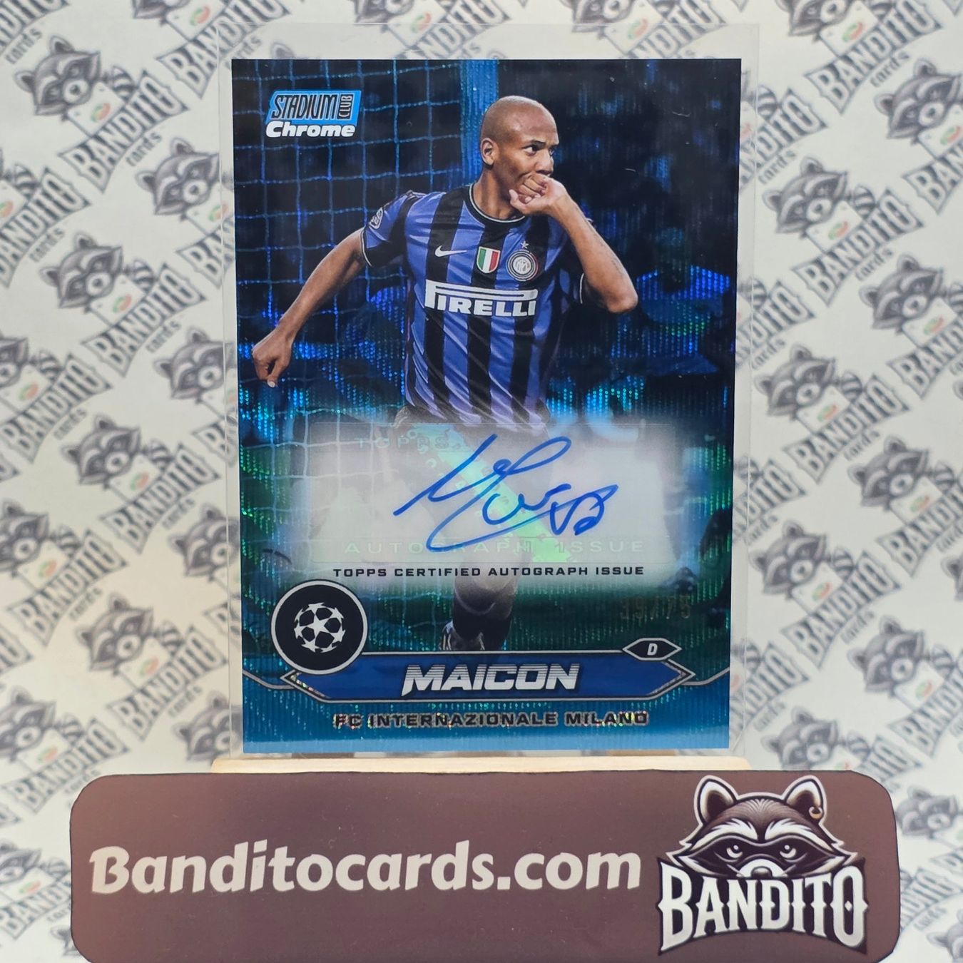 Topps Carte collezionabili: Topps Stadium Chrome Maicon auto /75 Color Match - Inter – Usato da Liebefeld venduto da Banditocards