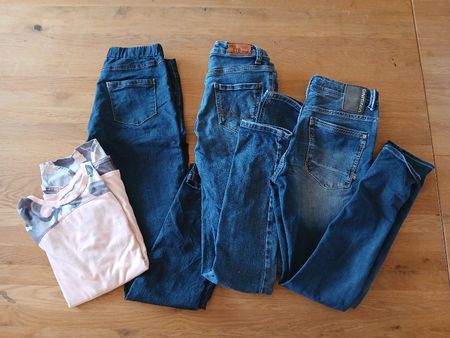 3 Jeans & 1 T-Shirt Mädels Gr. 158-164 Frühling/Sommer 🤩