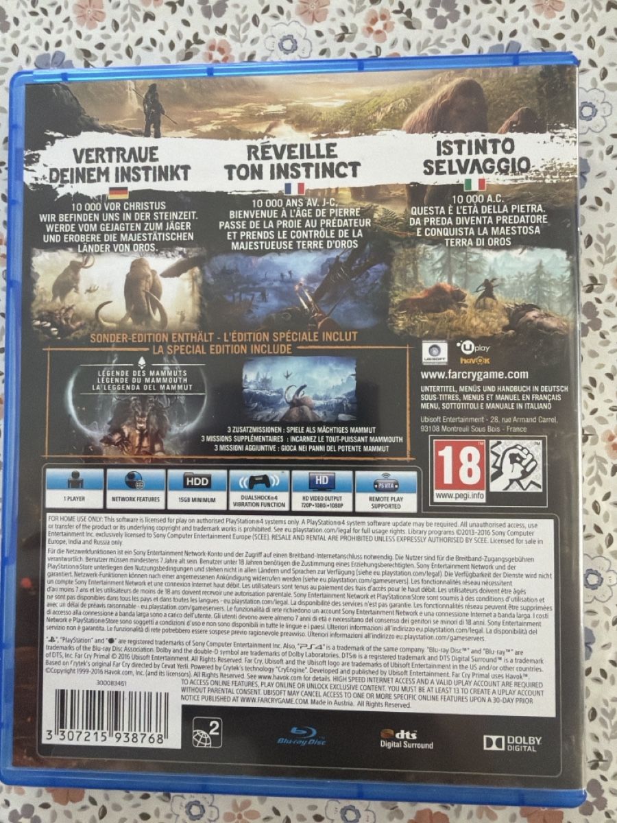 Sony Giochi: Far Cry Primal Special Edition PS4 – Usato da Deitingen venduto da Resi77 1