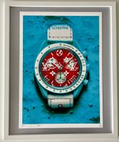 DEATH NYC Pop Art „Moonswatch & Vuitton“, Ltd.x/100 +cadre