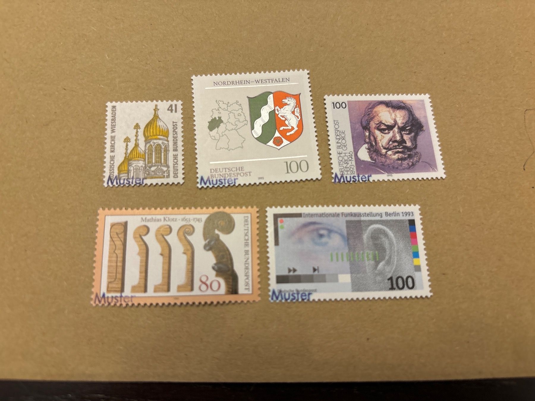 Tutti i francobolli: 5 seltene deutsche Briefmarken – Usato da Zürich venduto da engebrunau