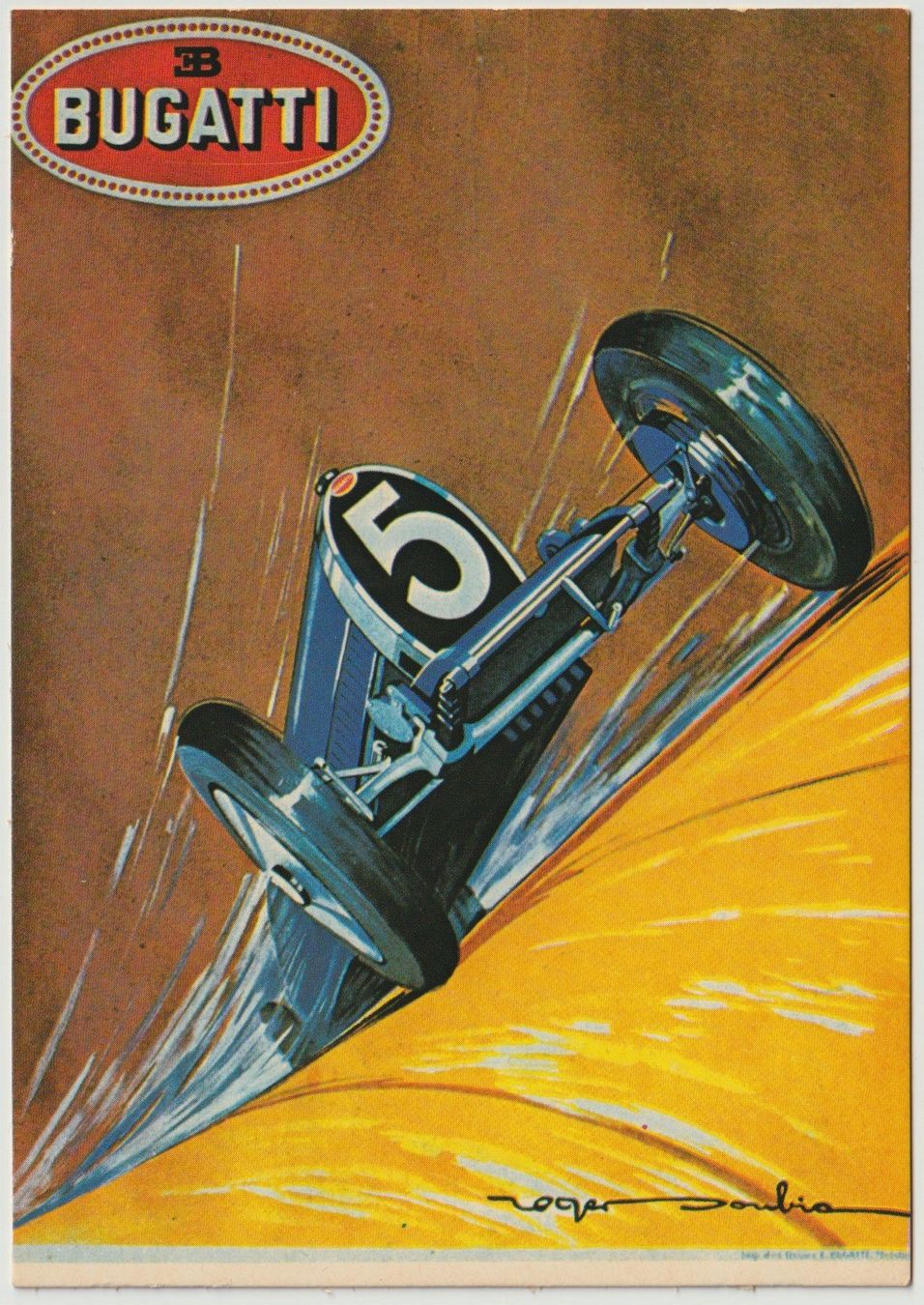Cartoline postali: Bugatti, Automobilrennsport – Usato da Bedigliora venduto da positano