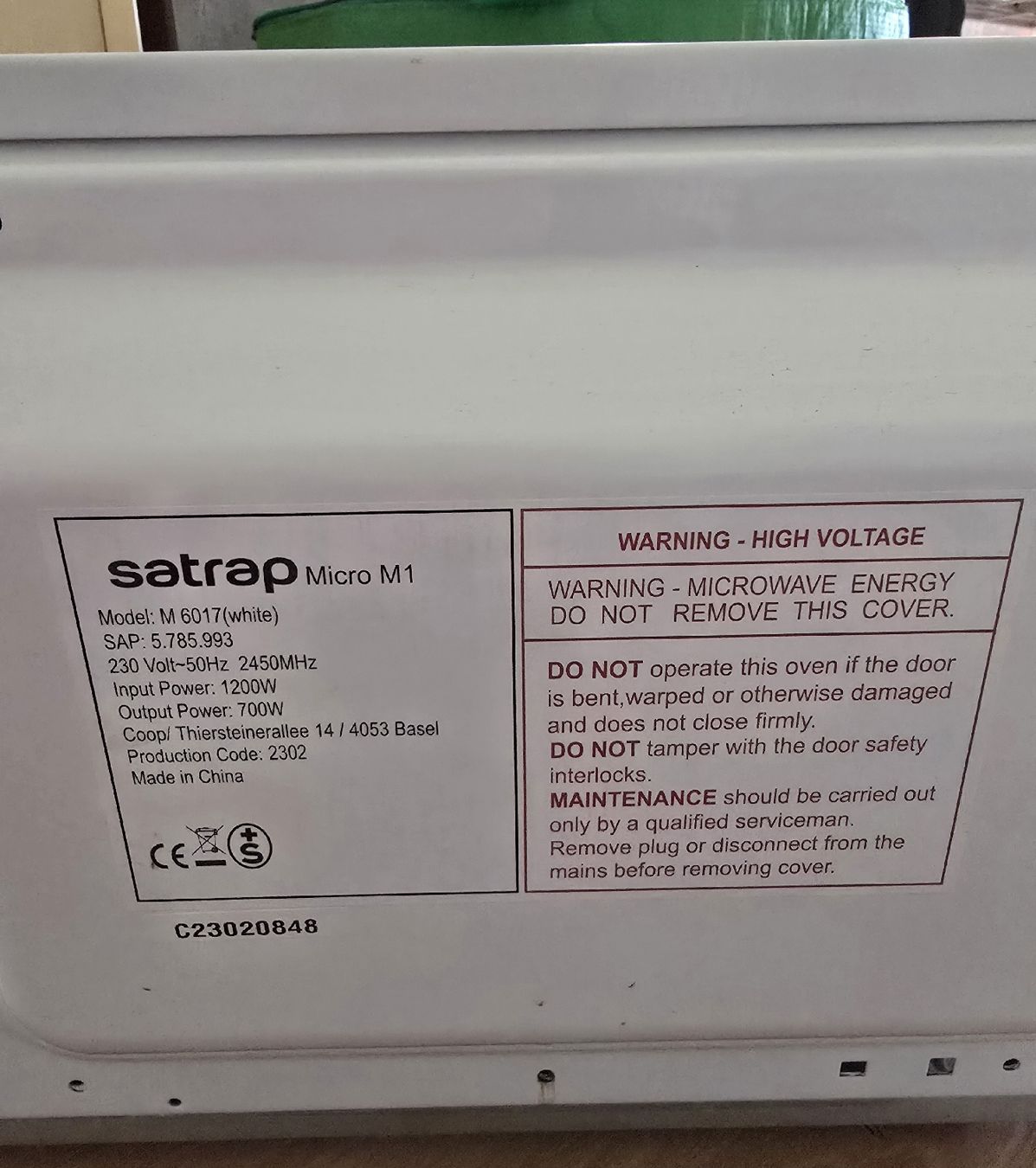 Küchengeräte: Mikrowelle Satrap von Coop – Gebraucht aus Biberist von Giveme 2