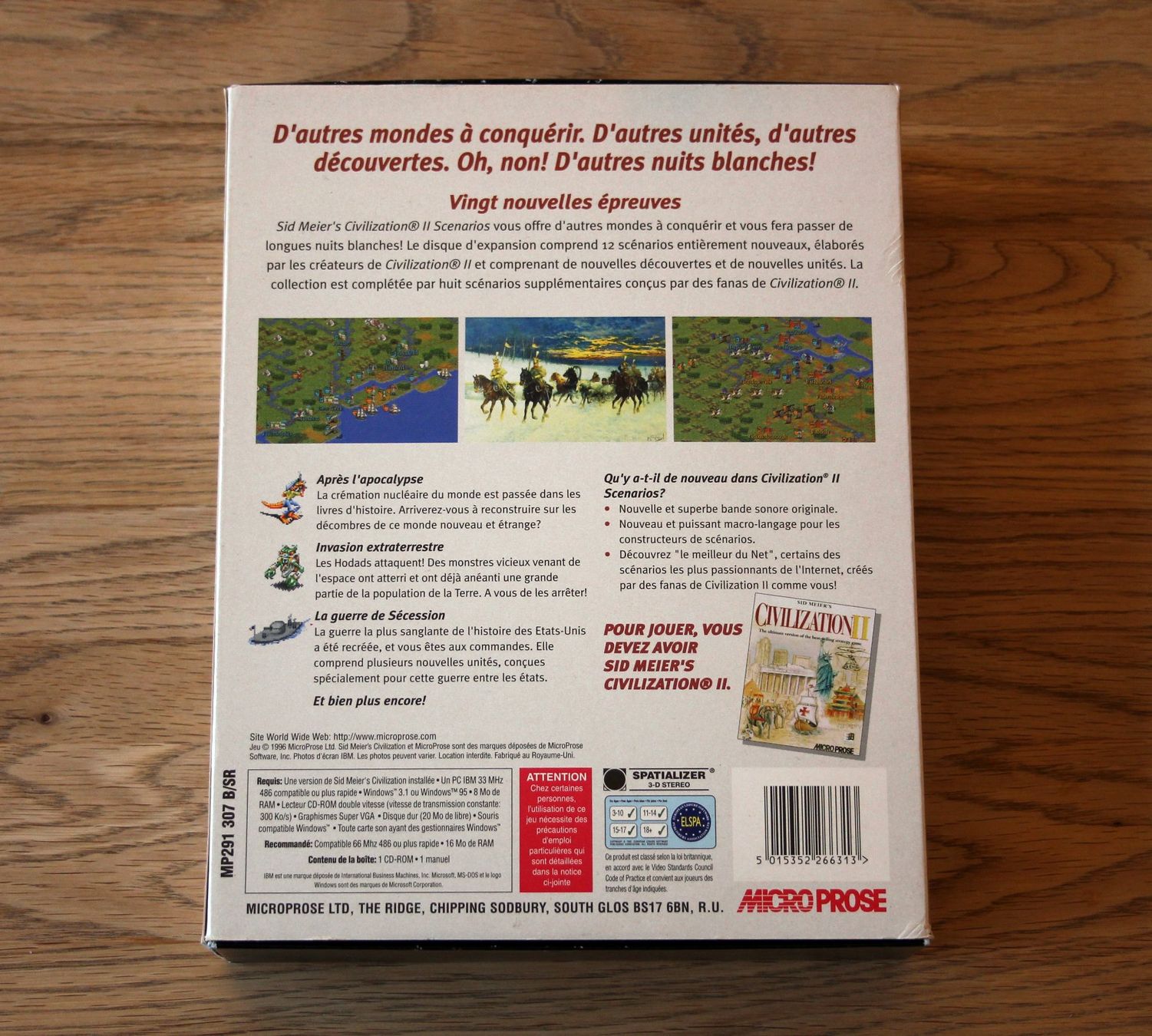 Spiele: Civilization 2 - Extension Scenarios (VF) – Gebraucht aus Münchenbuchsee von Chaoo 1