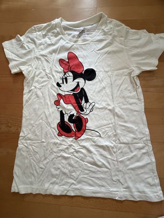 Uniqlo x Disney Minnie Mouse weiss Grösse XL getragen