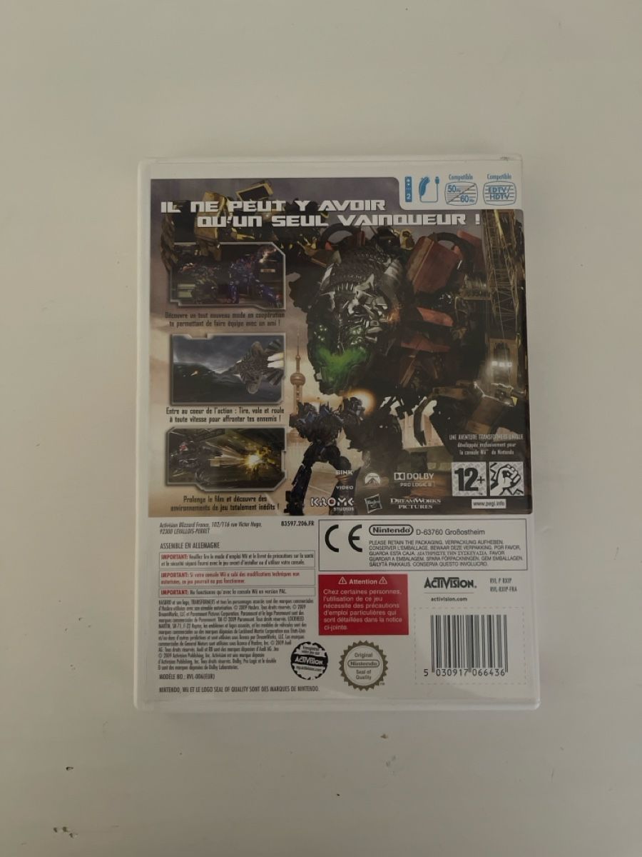 Nintendo Giochi: Transformers La Revanche - Jeu Wii - Action et Aventure – Usato da Renens VD venduto da fra_2rxn 1