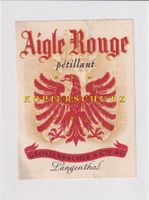 Etikette für Wein - Aigle rouge pétillant /bd