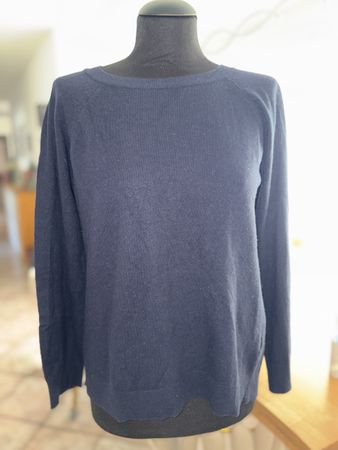 Maglione Benetton misto cashmere blu taglia S