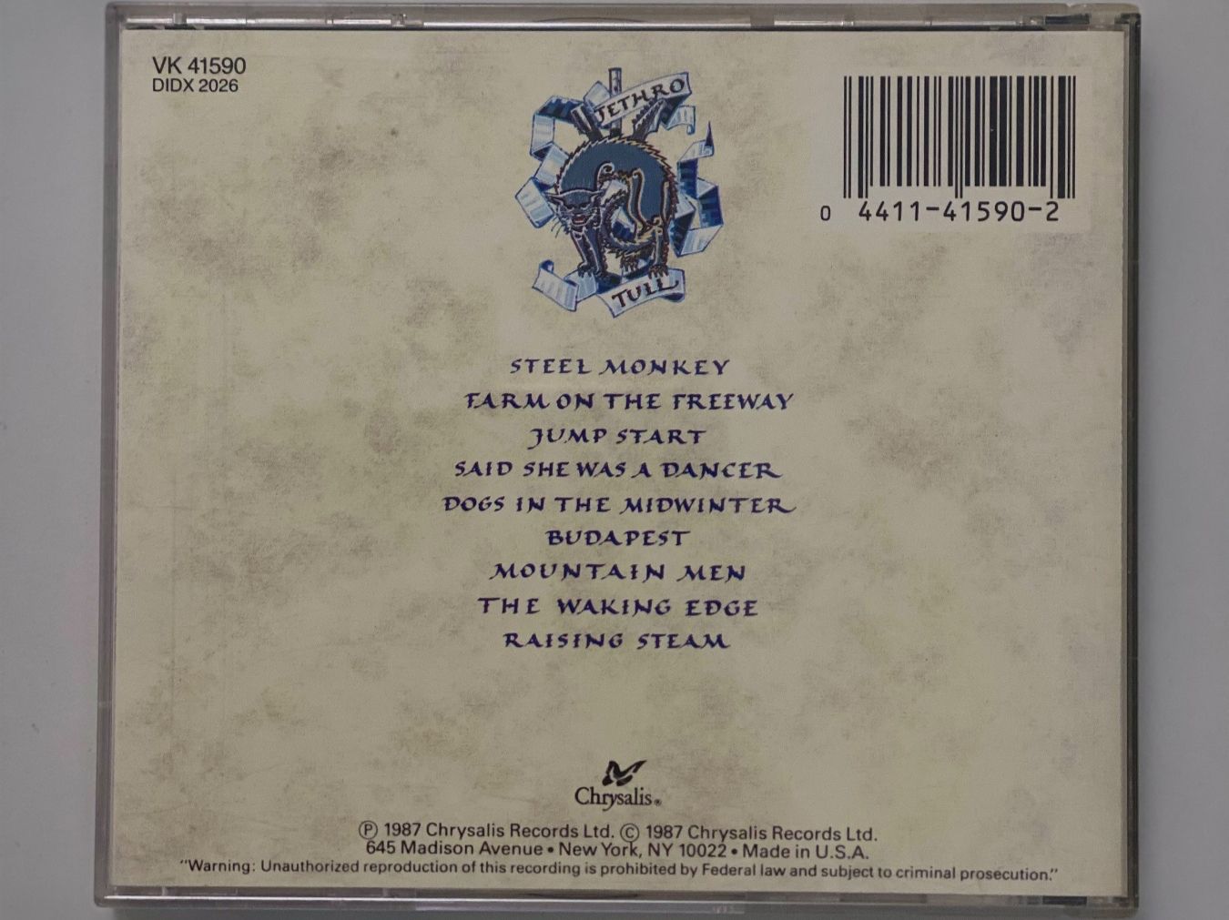 CD: Jethro Tull - Crest Of A Knave – Usato da Muri b. Bern venduto da AdidasCollector 1