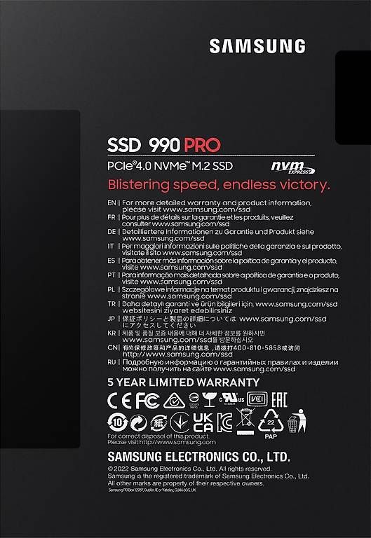 Samsung Dischi rigidi: Samsung 990 Pro mit PCIe 4.0  2TB – Nuovo e nell'imballaggio originale da Egnach venduto da planus 1