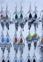 50 Paar Ohrhänger Earrings Ohrringe mit echten Steinen, NEU