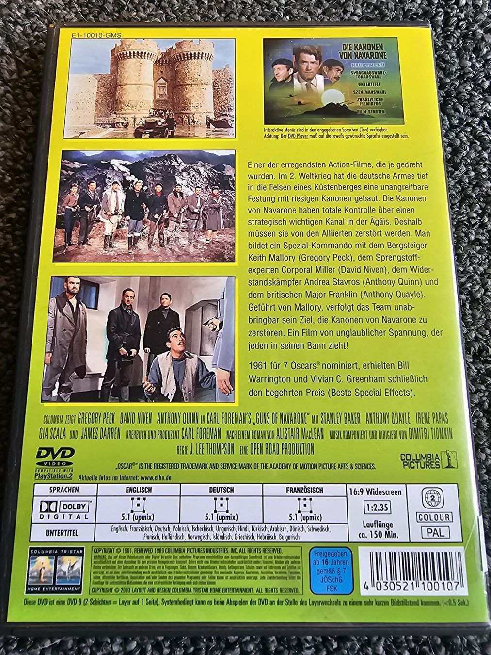 Tutti i DVDs: Die Kanonen von Navarone (21605) – Usato da Ruswil venduto da jan_bxl5 1
