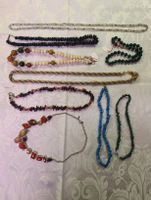 Modeschmuk Halsketten: Perlen, Glas, Stein, Mineral stein