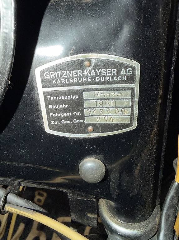 Strasse: Kleinmotorrad Gritzner Monza – Gebraucht aus Oberramsern von Fipz 3