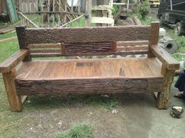 Bank Recycling Teak Holzbank Sitzbank Gartenbank Gartenmöbel