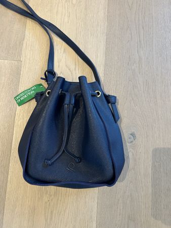 Tasche Handtasche Beutel Bag NEU Blau Benetton