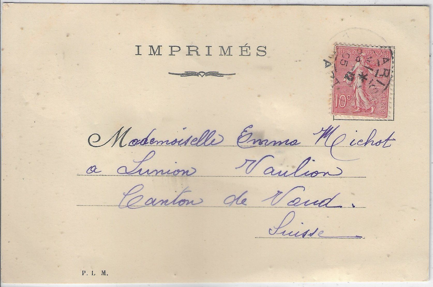 Cartoline postali: Bonne Annee - Mit Stoff-Blumen – Usato da Ettingen venduto da Kartenplanet 1
