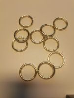 10x O-Ringe Rundringe Stahl 20x3 mm gold vermessingt