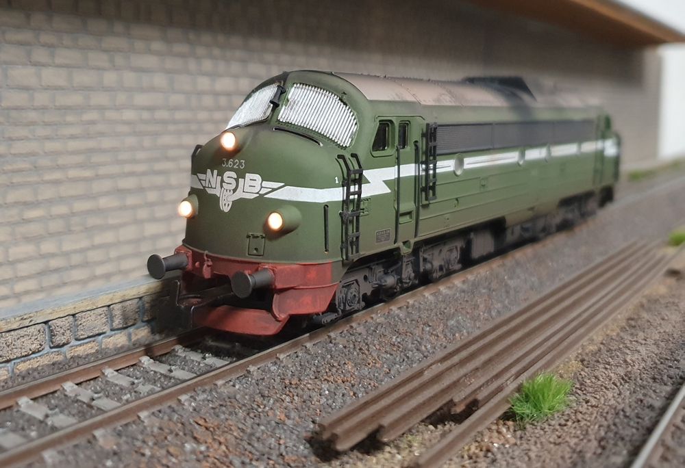 Locomotive Märklin H0 3137 – Diesel Littra Di 3a Des NSB, Occasion