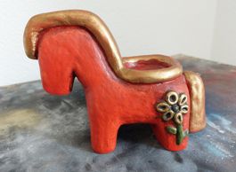 Thun Bolzano, Italien, Mid Century, Ton-Teelichthalter