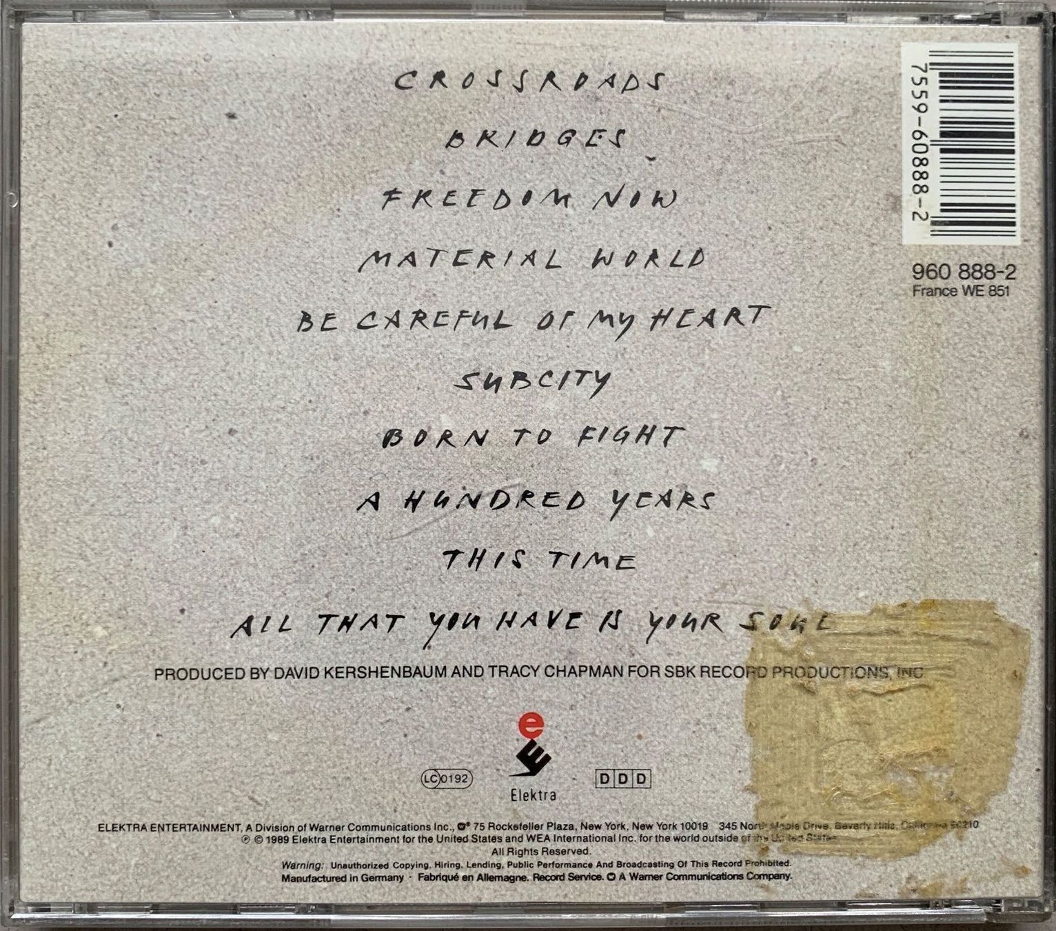 CDs: Tracy Chapman - Crossroads – D'occasion à Zürich par recordman01 1