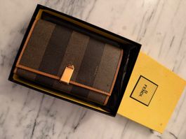 Fendi Vintage Portemonnaie braun mit Box
