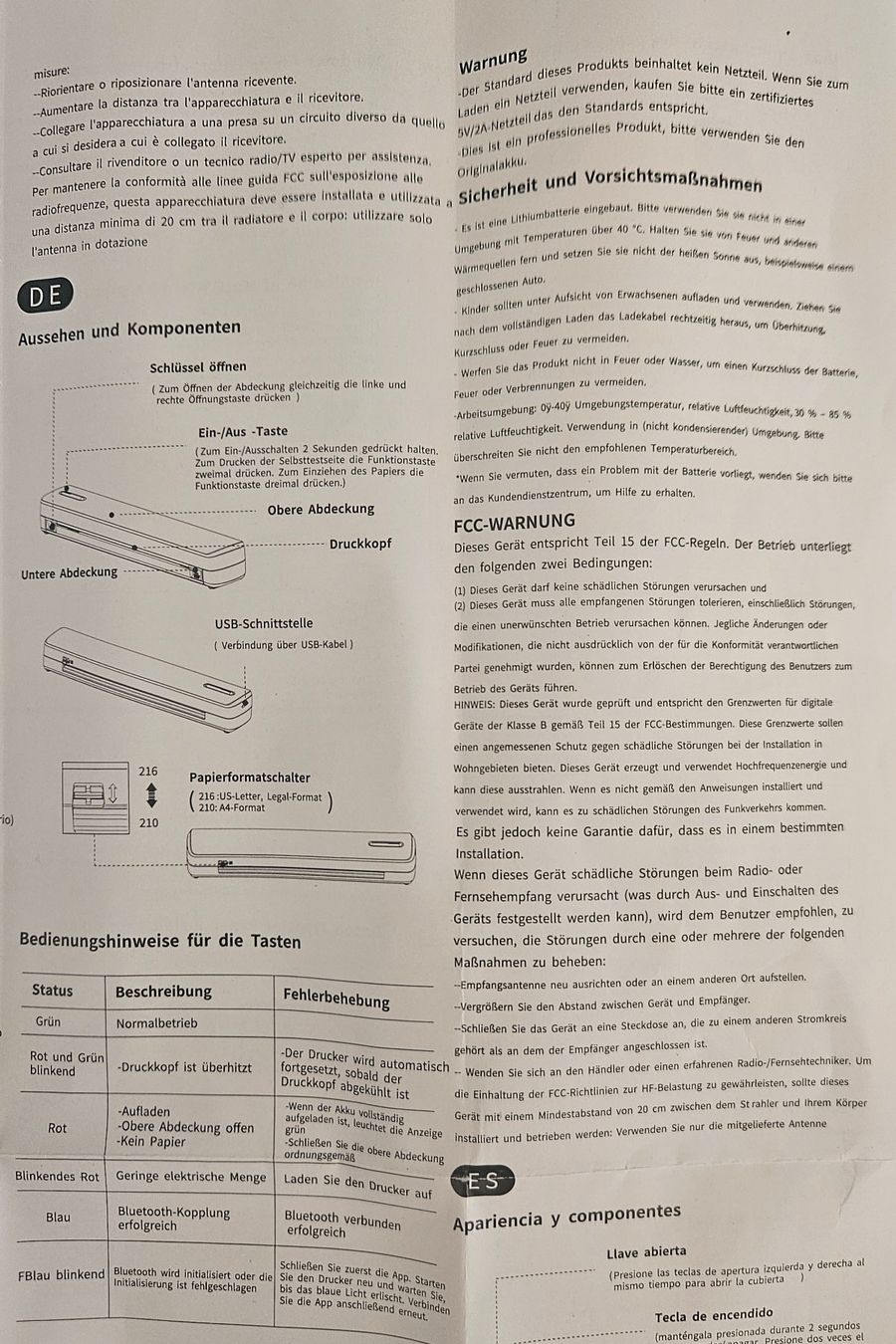 Stampanti: Mobiler Thermal Drucker A4 - ios / Android / Windows / Mac – Nuovo e nell'imballaggio originale da Obermumpf venduto da joachim75098 3