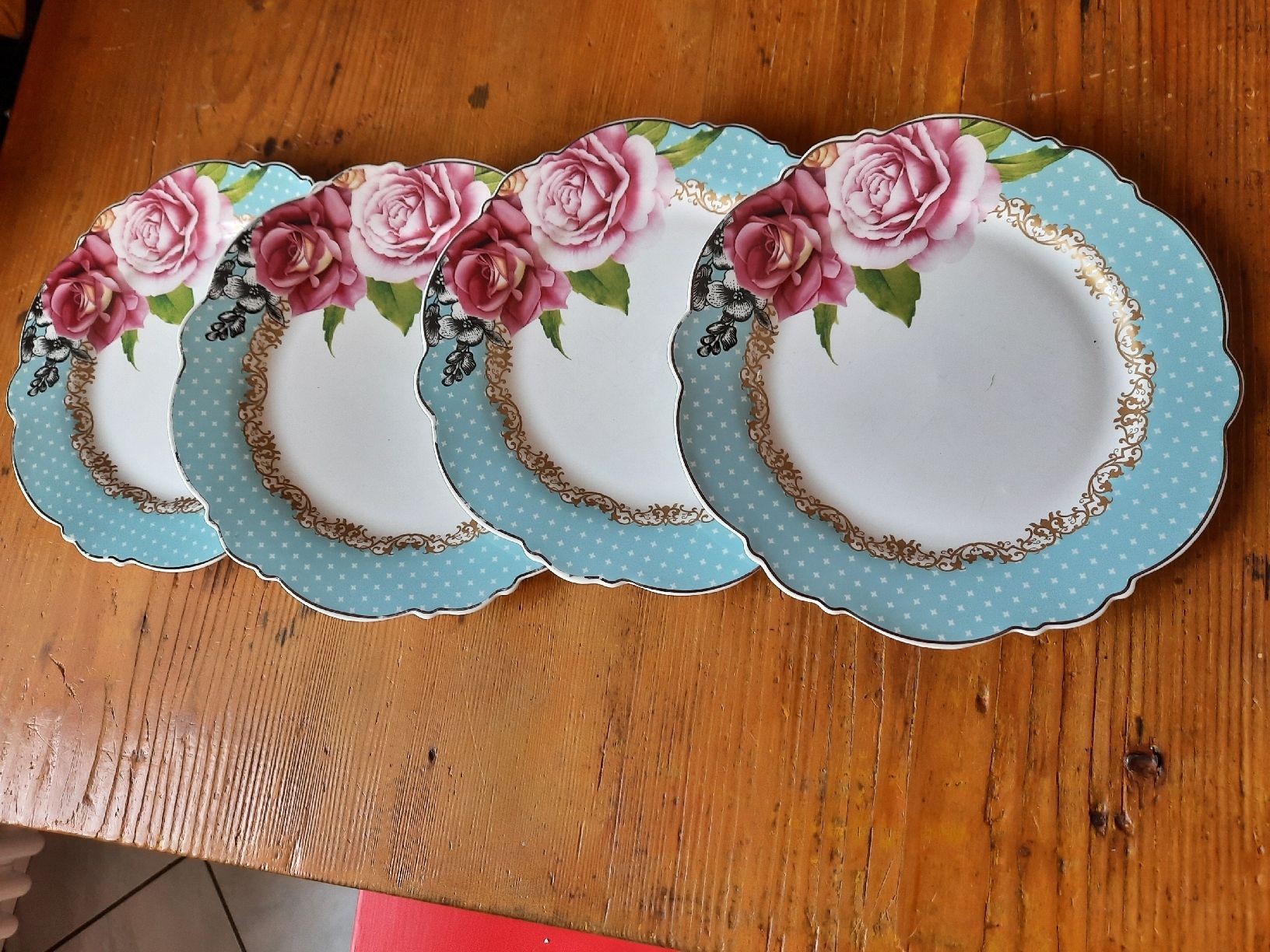 Teller: 4 ASSIETTES À DESSERT – Gebraucht aus Le Locle von marylise01