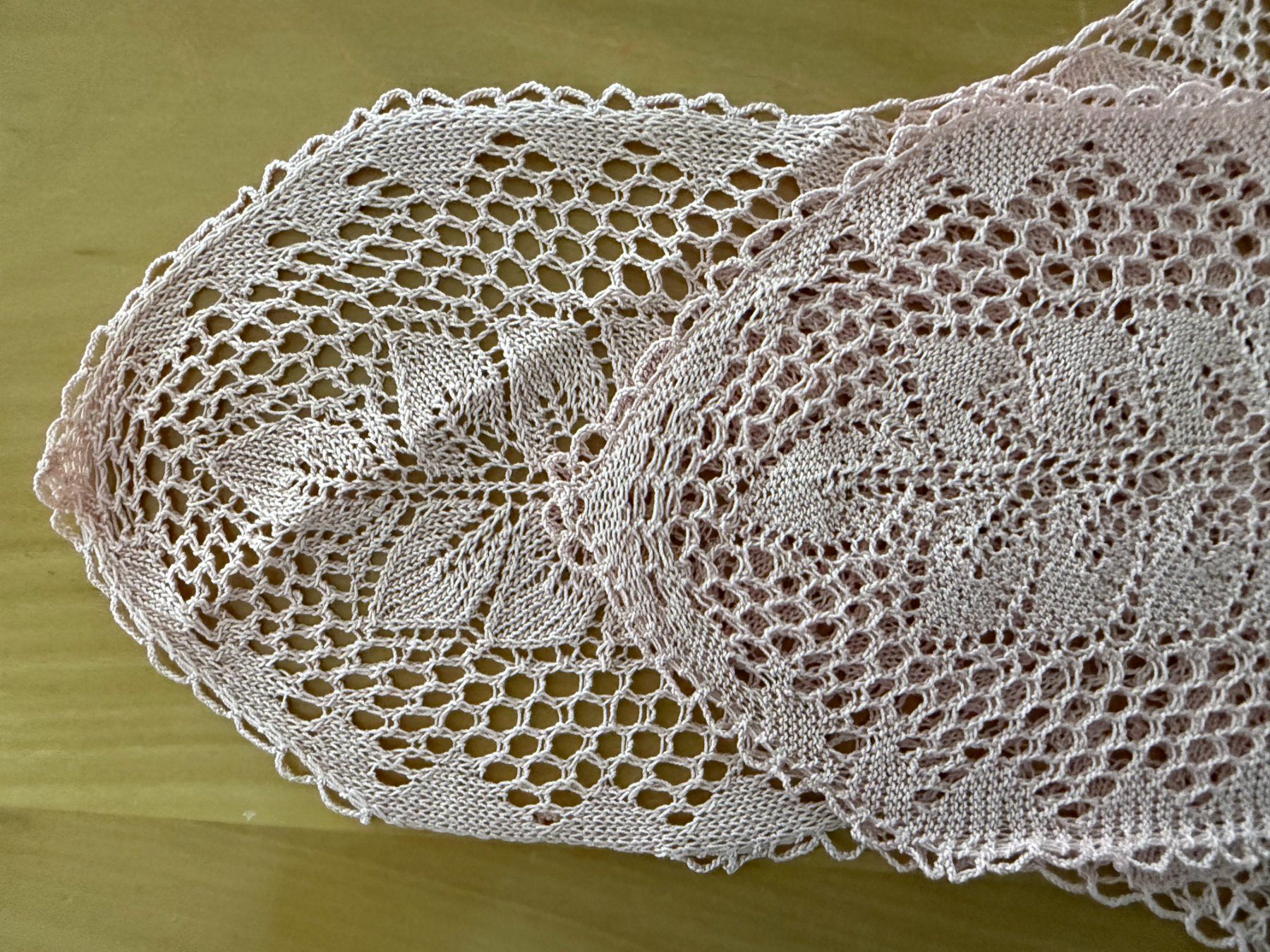 Sottobicchieri: SPITZENDECKCHEN   HANDARBEIT   HANDGESTRICKT  ROSA – Usato da Subingen venduto da ArtBead 3