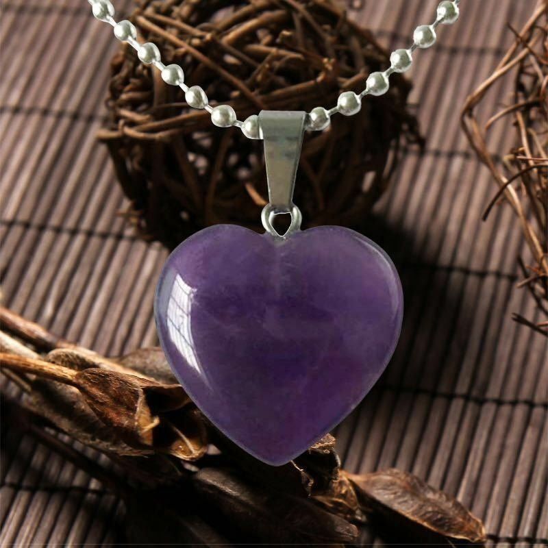 Anhänger: AMETHYST * Anhänger HERZ – Neu (gemäss Beschreibung) aus Visp von steinschmuckwelt 1