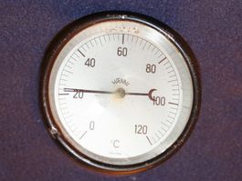 THERMOMETER 120grad haenni 8x8cm