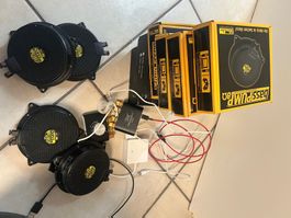 4x Bass shaker mit Zubehör