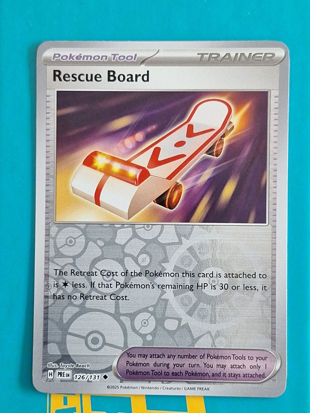 Pokémon Sammelbilder & Trading cards: Rescue Board - Reverse Holo - Prismatic Evolution #1.6 – Gebraucht aus Altstätten SG von GGsGameshop