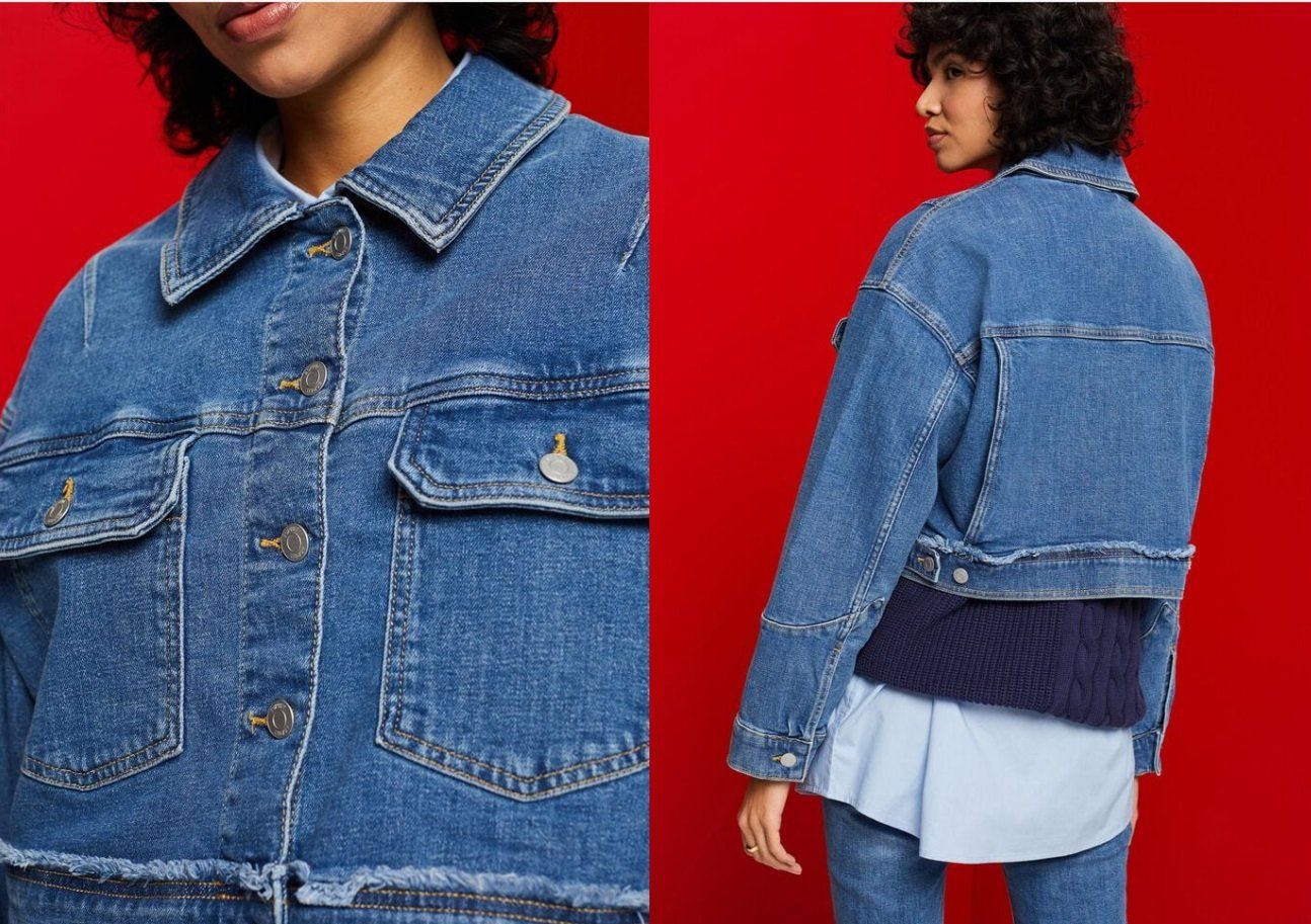 Esprit Vestes: ESPRIT Jeansjacke Jacke Gr.M oversized Cropped Style NEU – Neuf avec emballage d'origine à Rotkreuz par beltraum 5