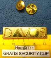 DAVOS SCHMUCK-PIN GOLDIG GEPRÄGT