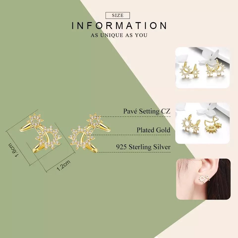 Orecchini pendenti & Orecchini a lobo: ear cuffs – Nuovo e nell'imballaggio originale da St. Gallen venduto da yatoot26 7