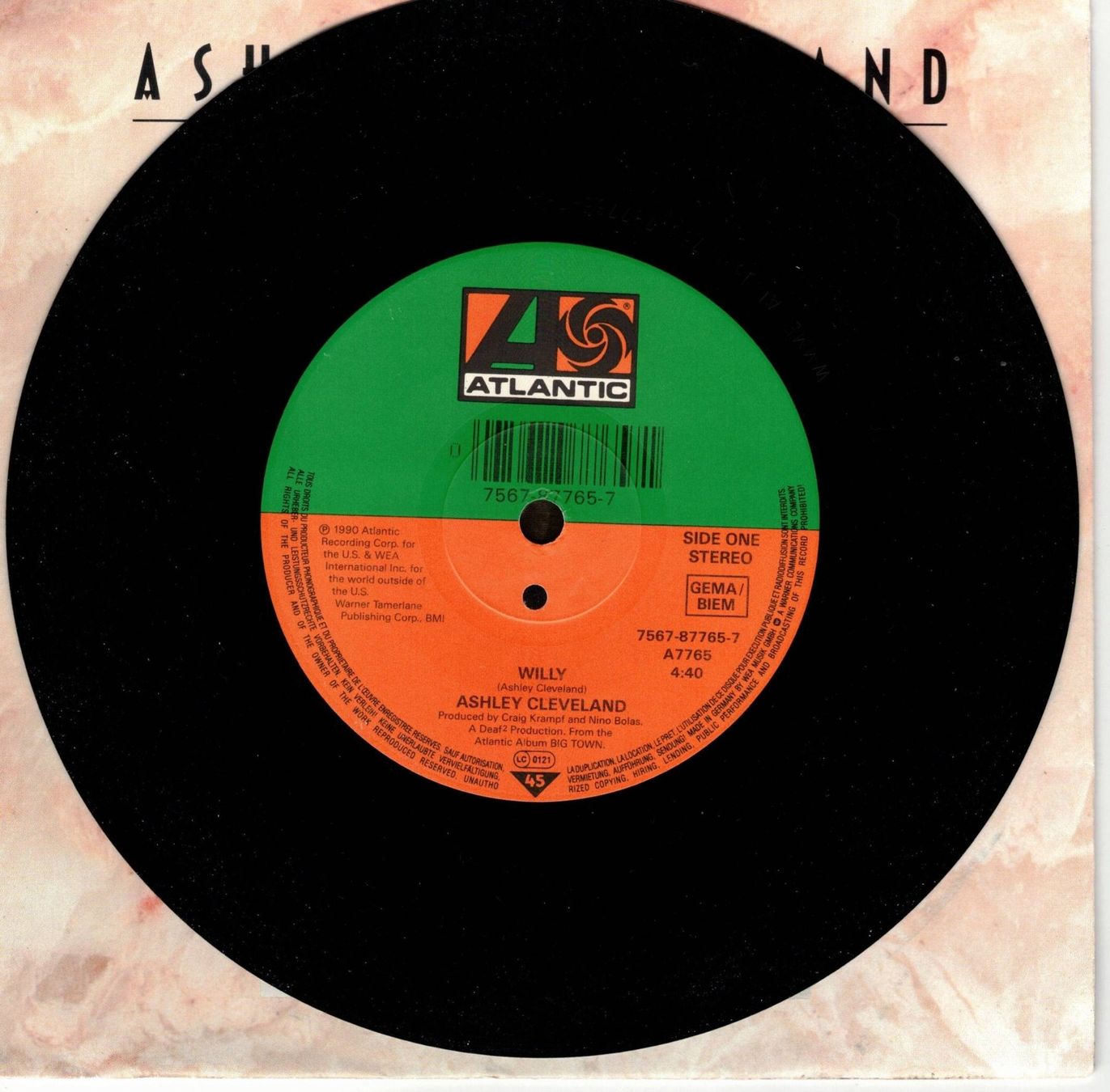 Dischi in vinile: Single7  Ashley Cleveland  -- Willy – Usato da Oberwil (Dägerlen) venduto da asteng