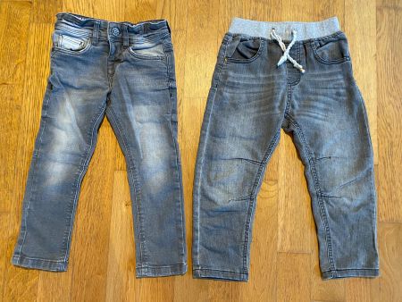 Zwei Kinderjeans Gr 92 & 98 elastische verstellbare Taille