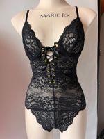JETTE, Spitzen-Body, Grösse 70B, Farbe Schwarz