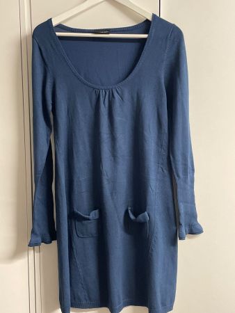 Blaue SOAKED IN LUXURY Tunika / Longshirt /Kleid Gr. M